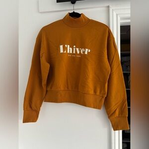 H&M Mustard L'hiver Sweatshirt
